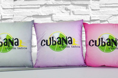 Poduszki reklamowe CUBANA - szkoła tańca
